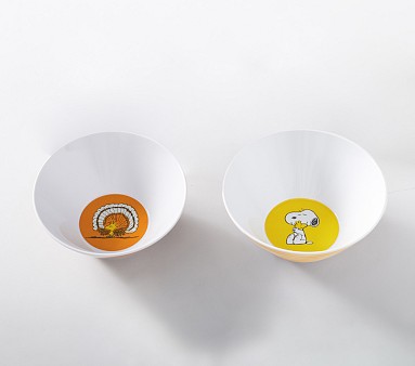 SNOOPY PEANUTS THANKSGIVING LARGE PLATES, SMALL BOWLS on sale ,CUP SET