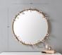 Grace Pink Flower Round Mirror (30&quot;)