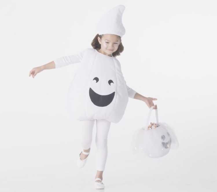 Kids Glow-in-the-Dark Puffy Ghost Costume | Pottery Barn Kids