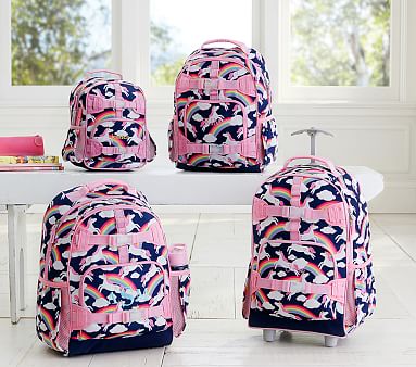 Navy Rainbow Unicorn Kids Backpack | Pottery Barn Kids