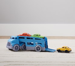 Mini Car Carrier Trailer - handmade wood high quality toy