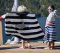 Shark Stripe Beach Hooded Towel