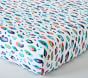 EttaVee Organic Leopard Crib Fitted Sheet