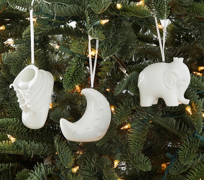 Ceramic 3D Personalized Ornaments | Pottery Barn Kids
