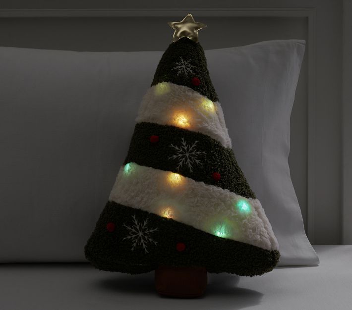 Christmas light up pillows best sale