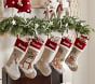 Snowflake Woodland Christmas Stocking