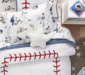 Vintage Double Baseball Sheet Set