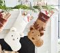 Ivory Sherpa Bear Cozy Critter Christmas Stocking