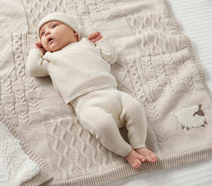 Linen baby blanket sale