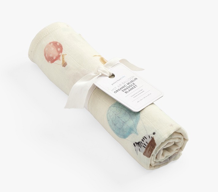 Hot Air Balloon Organic Muslin Swaddle