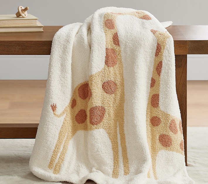 Fuzzy Giraffe Baby Blanket Pottery Barn Kids