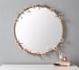 Grace Pink Flower Round Mirror (30&quot;)