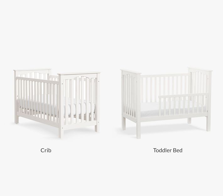 Kendall Low Profile Crib Toddler Bed Conversion Kit Simply White Ups