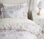 LoveShackFancy Lavender Damask Ruffle Organic Duvet Cover &amp; Shams