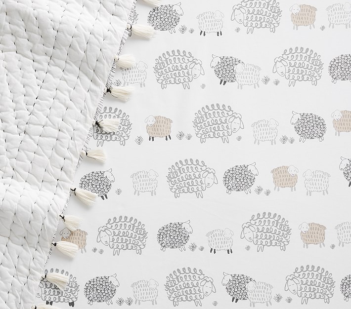 Sleepy Sheep Crib Fitted Sheet