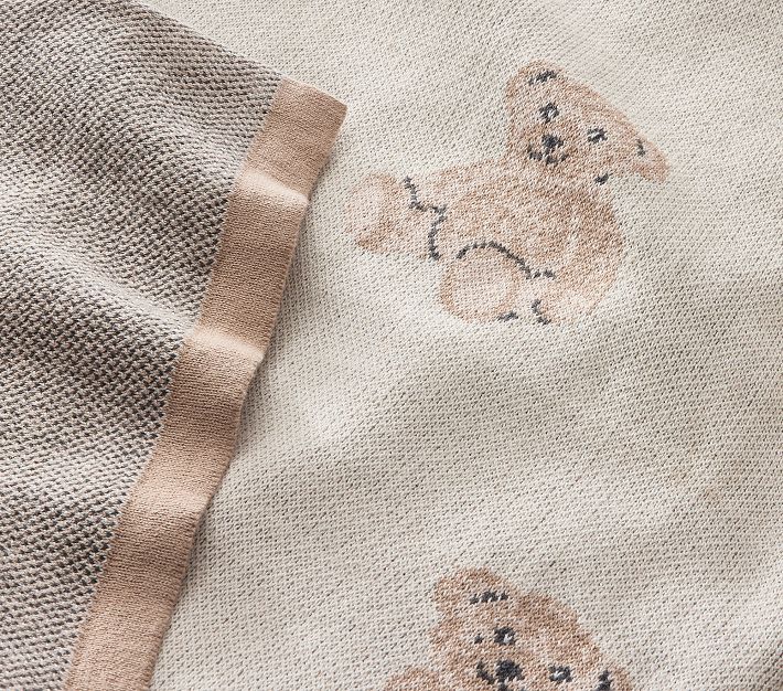 Teddy bear blanket pottery barn sale