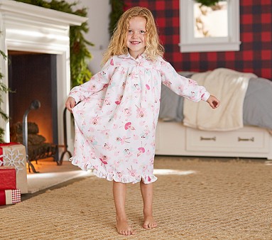 Little girl flannel nightgown sale