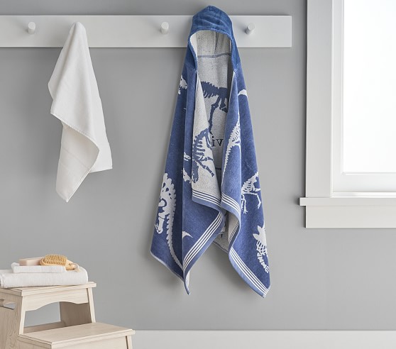 Dino Bones Kid Hooded Towel | Pottery Barn Kids