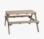 Indio Outdoor Kids Picnic Table, Weathered Grey, Parcel Delivery