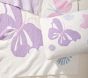 Butterfly Fuzzy Throw Blanket &amp; Wedge Pillow Set