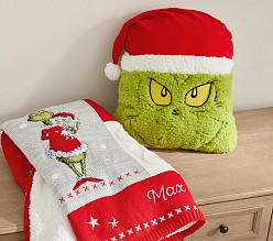 Dr. Seuss's The Grinch™ Throw Blanket & Shaped Pillow Set