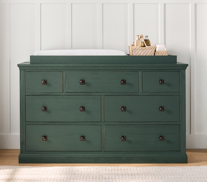 Charlie 7-Drawer Dresser &amp; Topper Set (58w x 20d&quot;)