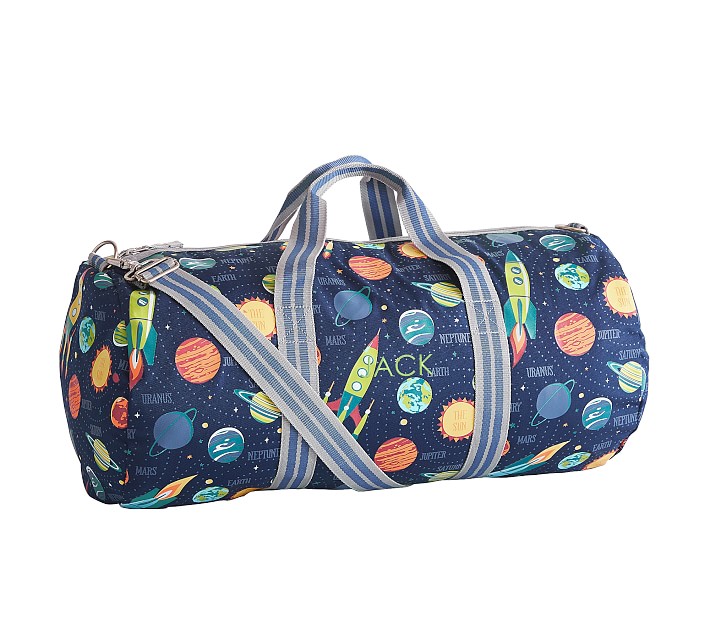 Mackenzie Navy Solar System Glow-in-the-Dark Large Duffle Bag