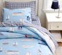 Sailboat Organic Reversible Duvet &amp; Shams