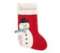 west elm x pbk Modern Snowman Felt Christmas Stocking