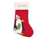 west elm x pbk Modern Red Penguin Felt Christmas Stocking