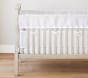 BreathableBaby Crib RailGuard Teething Covers - 2 Pack White Mesh Short Panels
