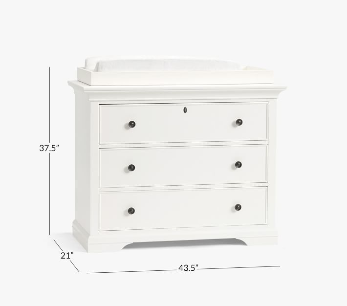 Larkin 3 Drawer Dresser Topper Set 44w x 21d