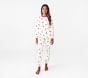 west elm x pbk Adult Modern Smiley Santa Organic Pajama Set