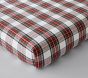 Stewart Plaid Flannel Organic Crib Fitted Sheet