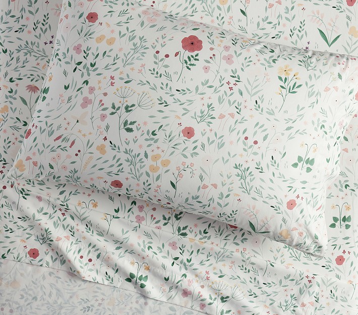 Chris Loves Julia Prairie Floral Organic Sheet Set