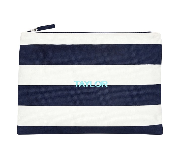 Navy Rugby Stripe Wet/Dry Bag