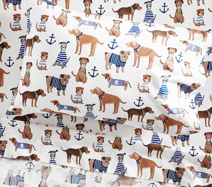 Salty Dog Toddler Bed Sheet Set &amp; Pillowcase