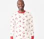 west elm x pbk Adult Modern Smiley Santa Organic Pajama Set