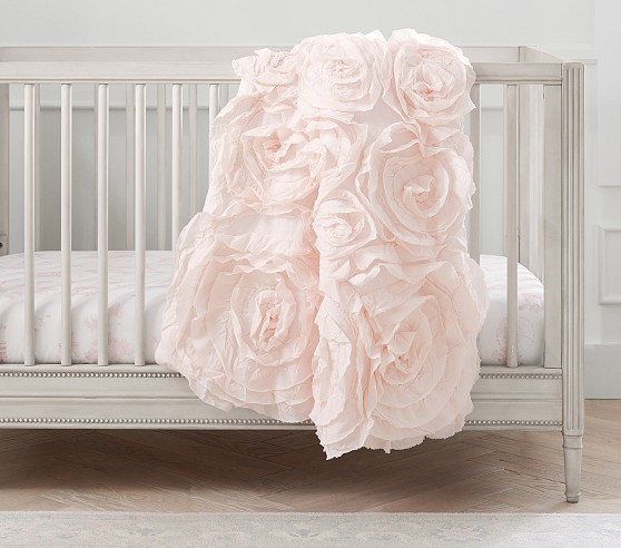 Pottery Barn Kids Avanti Rose store Complete Crib Set