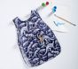 Navy Dino Bones Art Smock