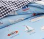 Sailboat Organic Reversible Duvet &amp; Shams