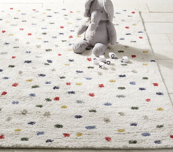 Pottery Barn Kids Moroccan Flecked newest Wool Shag Rug