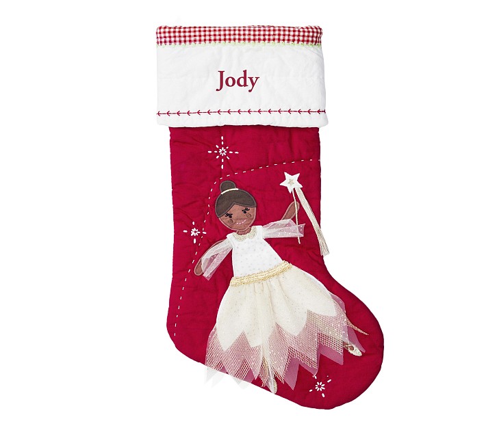 Analisse the Fairy Quilted Christmas Stocking