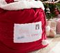 Letters to Santa Red Velvet Santa Bag