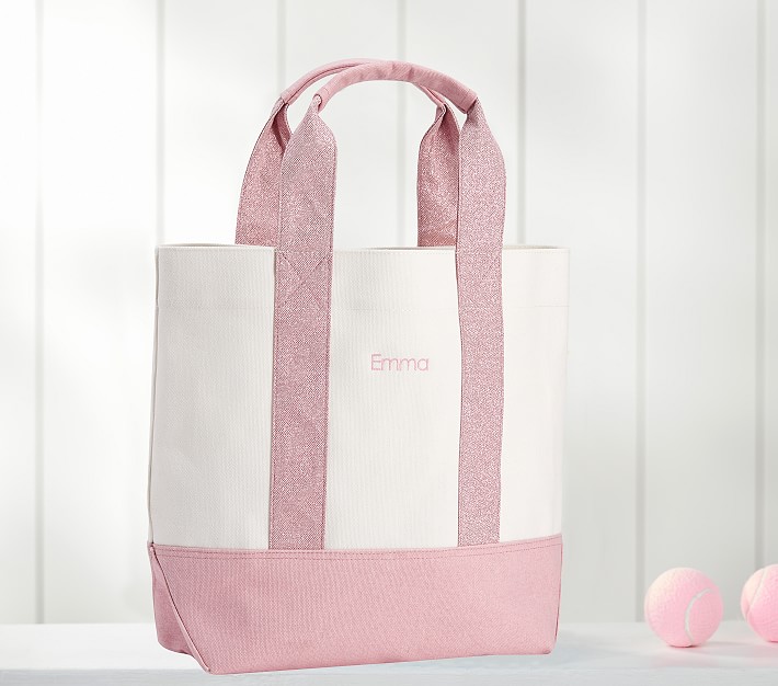 Pink Glitter Tote