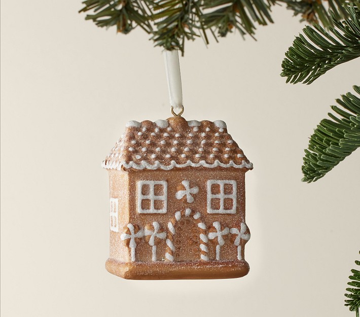 Shatterproof Mercury Gingerbread House Ornament