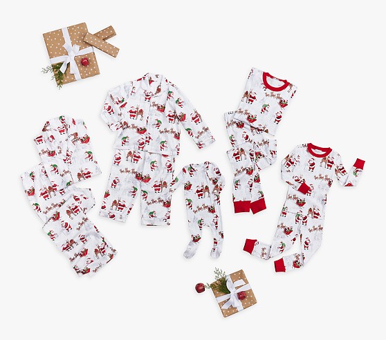 Classic Santa Blue Baby Pajama main image 0