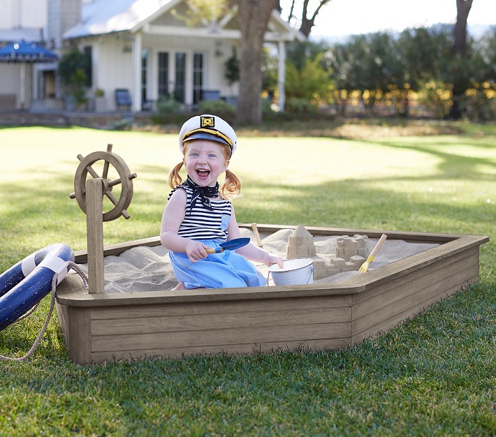 Outdoor Boat Sandbox