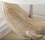 Carved Wood Whale Table Lamp