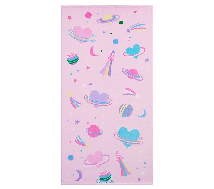 Galactic Heart Kid Beach Towel